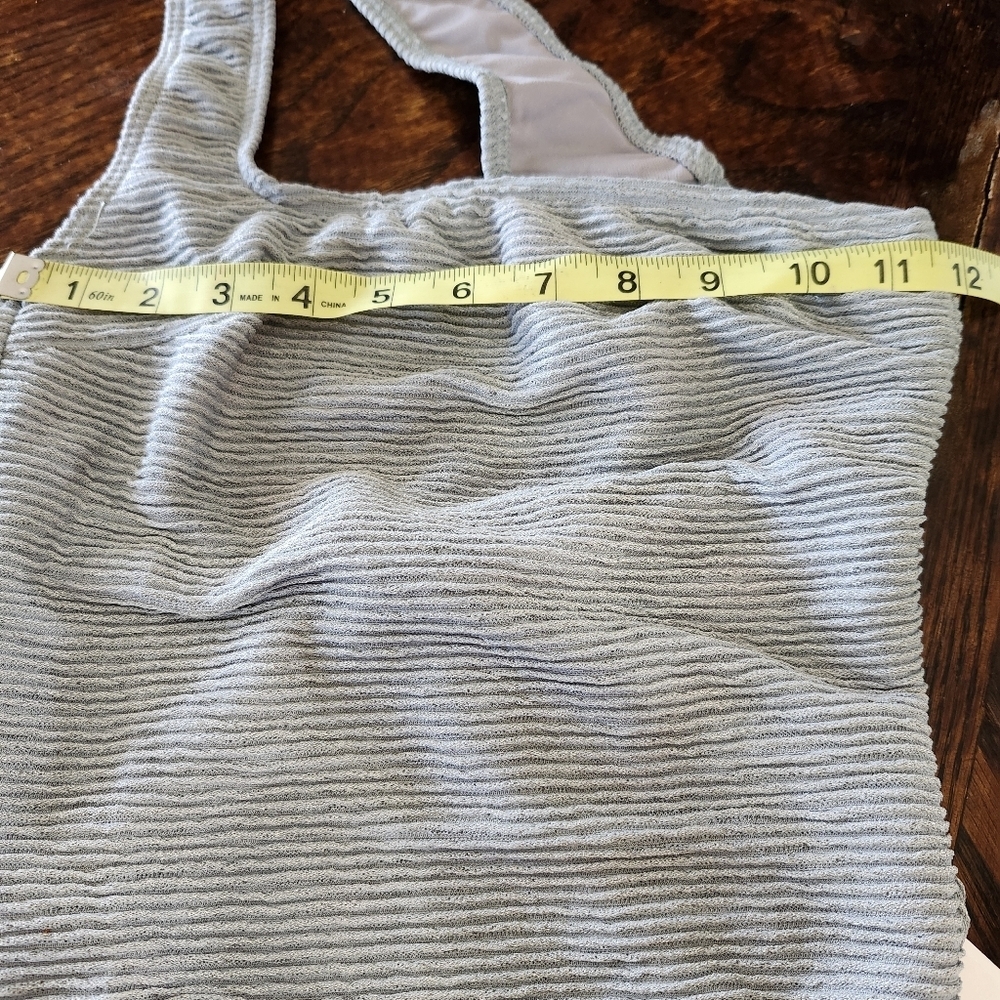 NWT Revolve Rumer Seafoam Cassidy Maillot One Shoulder One Piece Swimsuit. Sz S - Picture 3 of 9